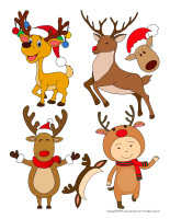 Stickers-Reindeer