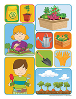 Stickers-Vegetable garden