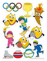 Stickers-Winter Olympics