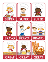 Stickers for rewards-Bakery