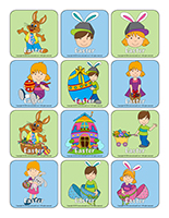 Stickers for rewards-Easter