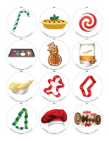 Story and memory game-Christmas-Baking