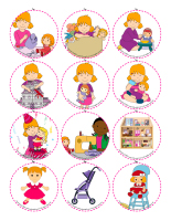 Story and memory game-Dolls