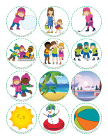 Story and memory game-Spring Break