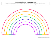 String activities-Rainbows