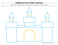 String activities-Snow castles