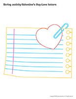 String activities-Valentine’s Day-Love-letters