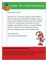 Thematic letter-Christmas-Gift exchange-1