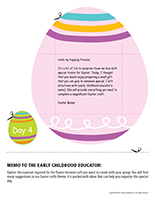 Thematic letter-Easter Surprises-Day-4