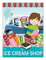 The ice cream shop