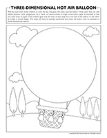 Three dimensional-hot air balloon