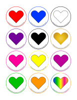 Transition games-Colourful hearts