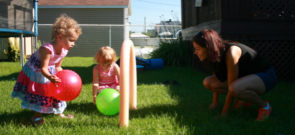 Using swimming pool noodles to create a soccer game-5