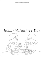 Valentine’s Day cards-Black and white