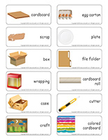 Word flashcards-Cardboard