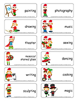 Word-flashcards-Christmas-Creative workshops