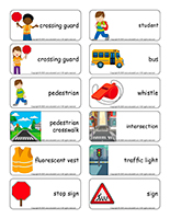 Word flashcards-Crossing guards