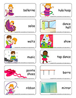 Word flashcards-Dance