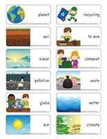 Word flashcards-Earth Day