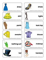 Word flashcards-Fashion