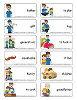 Word flashcards-Father&rsquo;s Day 2019
