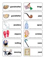 Word flashcards-Grandparents