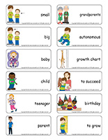 Word flashcards-I am growing