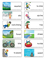 Word flashcards-Mountains