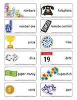 Word flashcards-Numbers