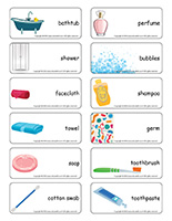 Word flashcards-Personal hygiene