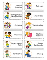 Word flashcards-Routines