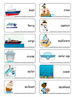 Word flashcards-Sailors