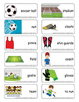 Word flashcards-Soccer