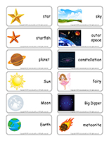 Word flashcards-Stars