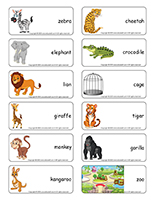 Word flashcards-Zoo