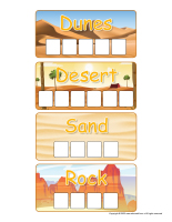 Word game-Desert