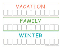 Word game-Spring Break