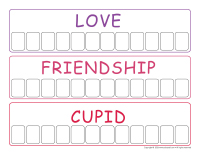 Word game-Valentine's Day-1