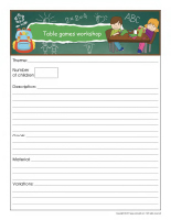 Workshop planning booklet-Back to school Workshop planning booklet-Back to school