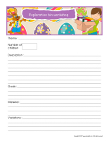 Workshop planning booklet-Easter