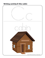 Writing activities-C like cabin