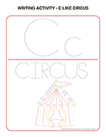 Writing activities-C like circus