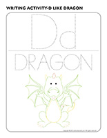 Writing activities-D like dragon