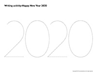 Writing activities-Happy New Year 2020