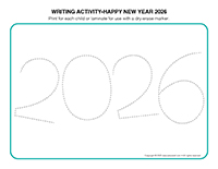 Writing activities-Happy New Year 2026