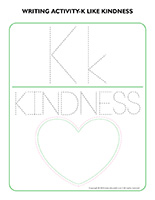 Writing activities-K like Kindness