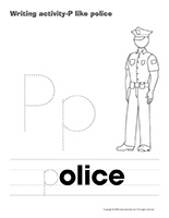 Writing activities-P like police