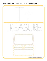 Writing activities-T like treasure