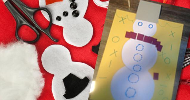 A snowman craft for all ages - Arts and crafts - Educatall
