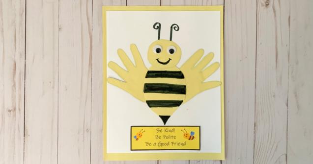 Be Kind Handprint Craft - Arts and crafts - Educatall